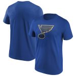 St. Louis Blues Iconic Primary Colour Logo Graphic T-Shirt - Royal - Mens