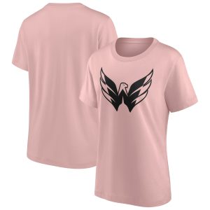 Washington Capitals Fashion Colour Logo T-Shirt - Pink - Womens