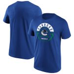Vancouver Canucks Block Party T-Shirt - Royal - Mens
