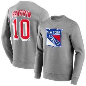 New York Rangers Name & Number Graphic Crew Sweatshirt - Panarin 10 -Mens