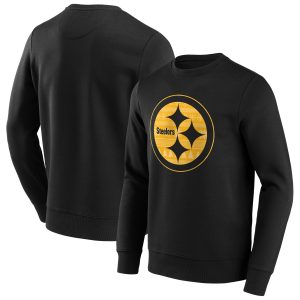 Pittsburgh Steelers Christmas Jumper Graphic Crew Sweatshirt - Mens