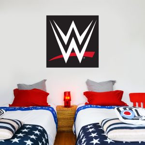 WWE Black Logo Wall Sticker - 60cm x 60cm height