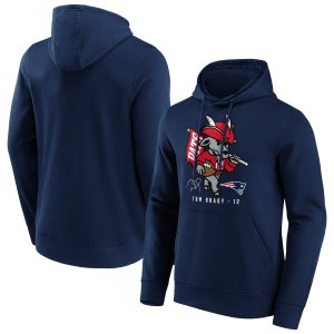 New England Patriots Tom Brady Comeback Graphic Hoodie - Mens