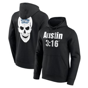 WWE Stone Cold Steve Austin 3:16 Retro Hoodie - Black - Mens