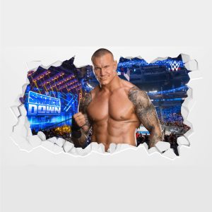 WWE Randy Orton Broken Wall Sticker - 120cm width x 65cm height