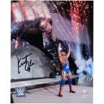 Kurt Angle WWE Autographed 8" x 10" Entrance Photograph