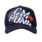 Men's Ripple Junction Black CM Punk Oversized Logo Snapback Hat