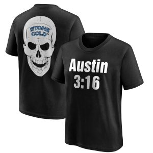 “Stone Cold” Steve Austin T-Shirt – Black – Youth "Stone Cold" Steve Austin T-Shirt - Black - Youth