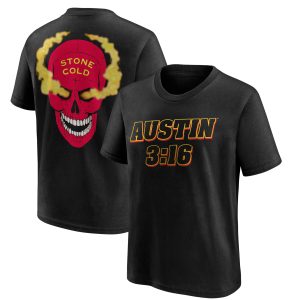 “Stone Cold” Steve Austin T-Shirt – Black – Youth "Stone Cold" Steve Austin T-Shirt - Black - Youth