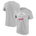 WWE LA Knight Let Me Talk To Ya Text T-Shirt - Sports Grey - Mens