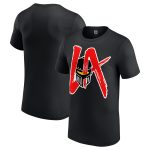 WWE LA Knight Logo T-Shirt - Black - Mens