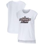 Women's WEAR by Erin Andrews White SummerSlam 2025 Muscle Tank Top