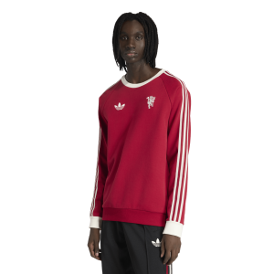 Manchester United adidas Originals Crew Sweater – Red Manchester United adidas Originals Crew Sweater - Red