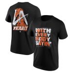 WWE LA Knight With Everybody Sayin' T-Shirt - Black - Mens