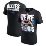 WWE Alexa Bliss & Charlotte Flair Allies of Convenience T-Shirt - Black - Mens