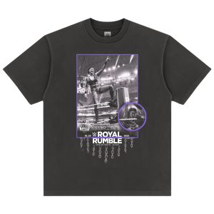 Men's Black Rhea Ripley Royal Rumble 2023 Boxy T-Shirt