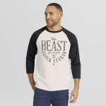 Men's Darius Rucker Collection by Fanatics White/Black Brock Lesnar 3/4 Sleeve Raglan T-Shirt