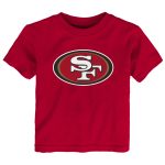 Toddler Scarlet San Francisco 49ers Primary Logo T-Shirt