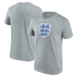 England Distressed Retro Crest Graphic T-Shirt - Grey - Mens