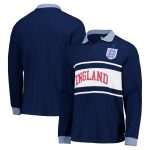 England Arch Wordmark Long Sleeve Polo - Navy