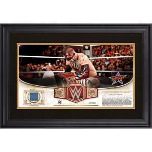 Finn Bálor WWE Golden Moments Framed 10" x 18" 2016 SummerSlam Collage with a Piece of Match-Used Canvas - Limited Edition of 250