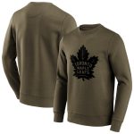 Toronto Maple Leafs Iconic Preferred Logo Graphic Crew Sweatshirt - Khaki - Mens