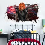 WWE Becky Lynch Broken Wall Sticker - 60cm x 35cm height