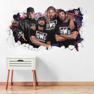WWE nWo Broken Wall Sticker – 90cm x 50cm height WWE nWo Broken Wall Sticker - 90cm x 50cm height