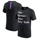 WWE The Judgment Day Names List T-Shirt - Black - Mens
