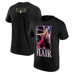 WWE Charlotte Flair Top Girl T-Shirt - Black - Mens