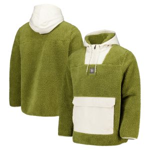 WWE CM Punk Elements Micro Fleece Hooded Quarter Zip - Safari - Mens