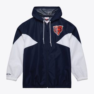 Chicago Bears Mitchell & Ness Ultimate Lightweight Windbreaker Jacket Vintage Logo