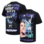 Men's Ripple Junction Black CM Punk Box With God Boxy T-Shirt