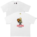 WWE x Bape Stone Cold Steve Austin Baby Milo Relaxed Fit T-Shirt - White - Mens