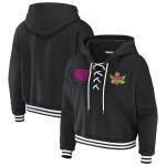 Women's WEAR by Erin Andrews Black Lita Lace-Up Hoodie