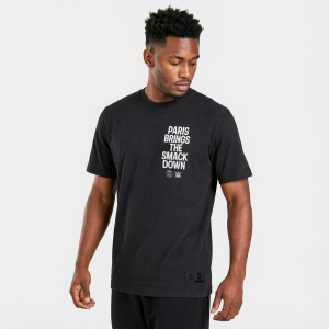 PSG x Smackdown Statement T-Shirt - Black Rock