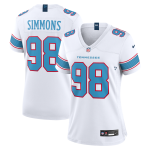 Tennessee Titans Nike Game Road Jersey - Jeffery Simmons - Womens