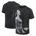 Men's Black Kendal Grey Photo Oversized T-Shirt