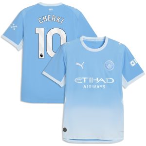 Manchester City PUMA Authentic Home Shirt 2026-27 with Cherki 10 printing